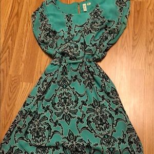 Damask pattern dress